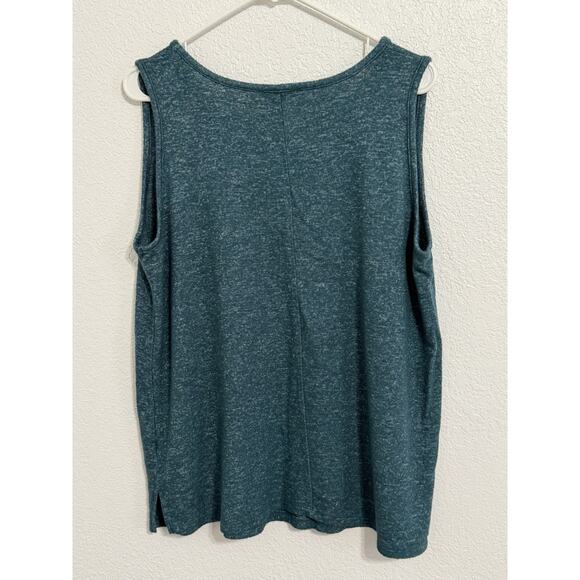 Lane Bryant Women’s Plus Size 14/16 Green V-Neck Tank Top - Picture 2 of 3